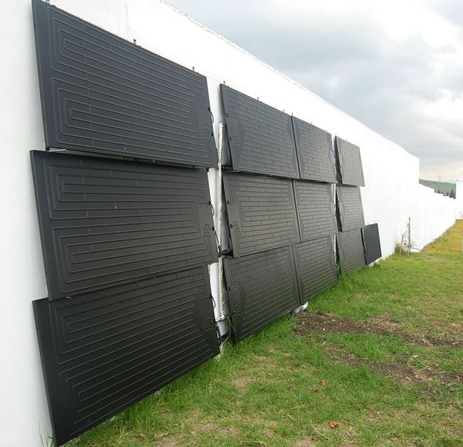 i-HOT thermodynamic solar Panels technology installed vertically