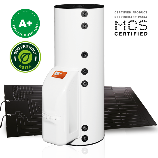 iHOT Thermodynamic solar HOT Water ECOTOP, ECO300IX Stainless steel with coil